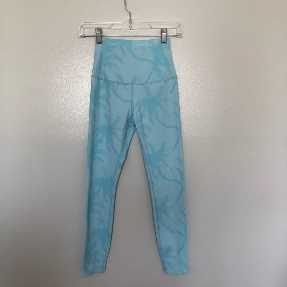 Tavi Noir Leggings High Waisted 7/8 Powder Palm Light Blue Small